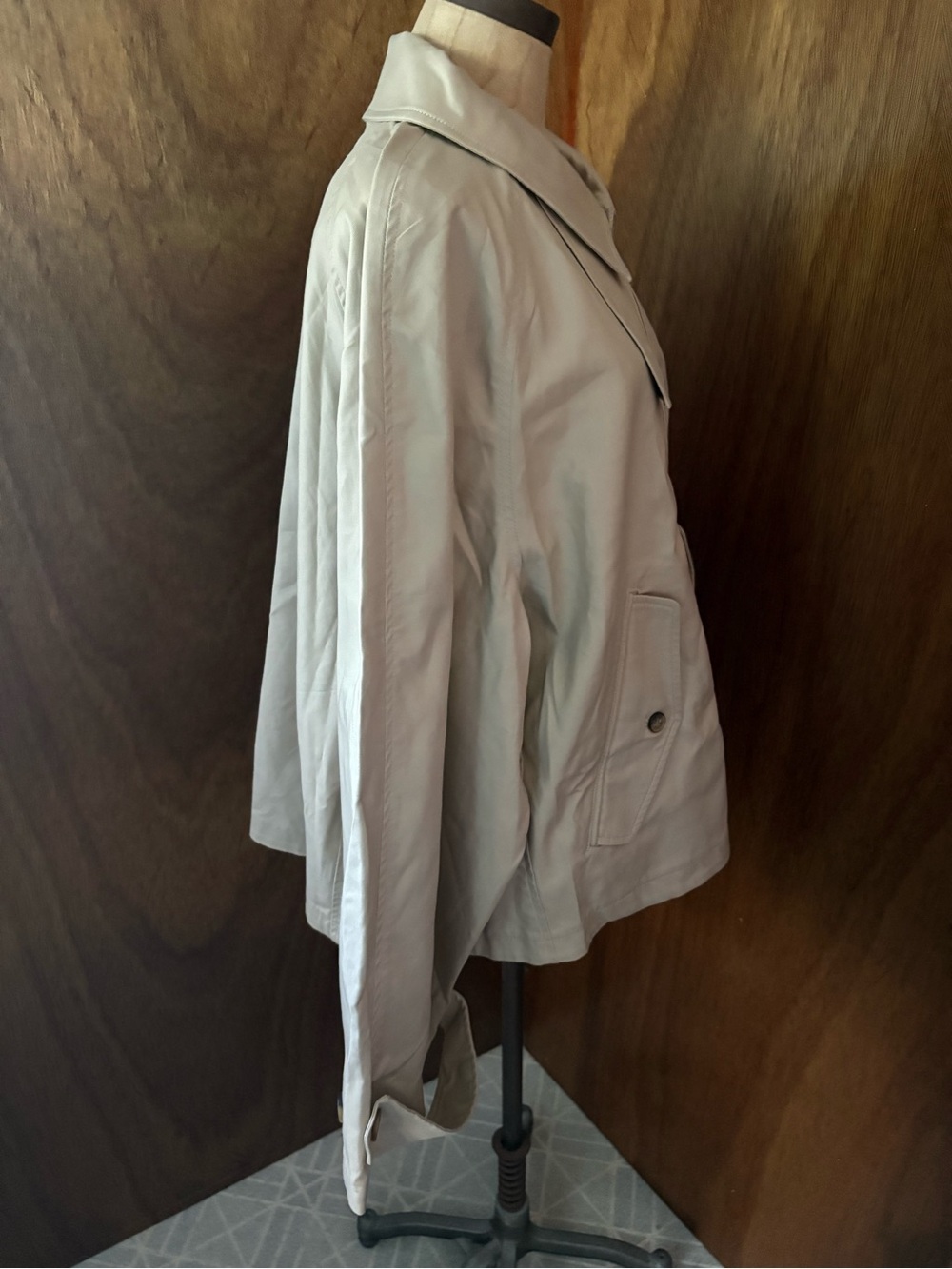 NEW POLO RALPH LAUREN SZ XXL Khaki Beige Cotton Twill Jacket Short Trench - Picture 6 of 11